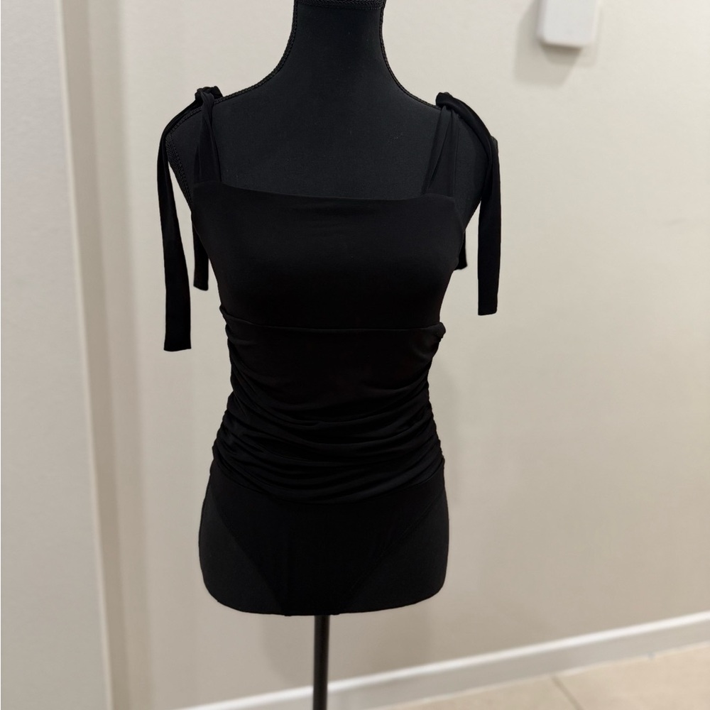 Guess Black Ruched Women's Blouse